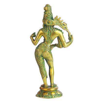 Brassaura™ Brass Ardhanarishvara Shiv Parvati Double Avatar Idols