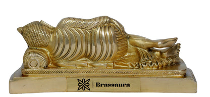 Brassaura™ Brass Buddha Vitarka Statue Multicolor Sculpture Idol