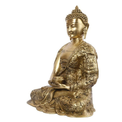 Brassaura™ Brass Idol Gautam Buddha Meditating Statue