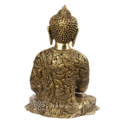 Brassaura™ Brass Idol Gautam Buddha Meditating Statue