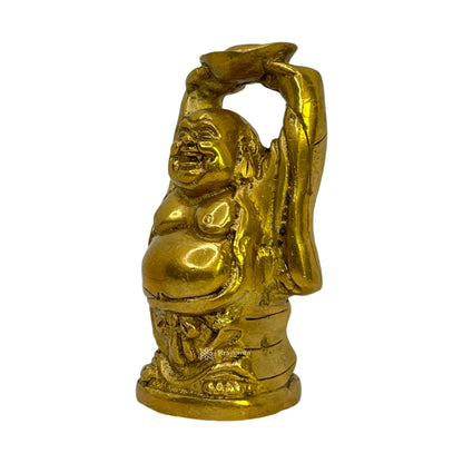 Brass Golden Standing Buddha Statue for Home Decor Weight .400 Kg Height 10 cm