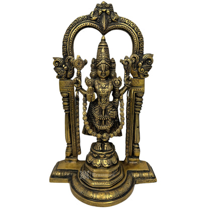 Brass Bala Ji Antique Patina Statue Religious and Spirituality Home Decor and Gift Items Brass Venkateshwara Bala Ji Idol South Indian God Tirupati Balaji Statue