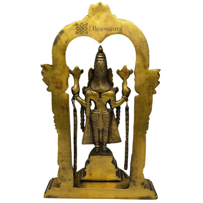 Brass Bala Ji Antique Patina Statue Religious and Spirituality Home Decor and Gift Items Brass Venkateshwara Bala Ji Idol South Indian God Tirupati Balaji Statue