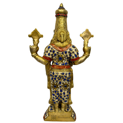 Brass Bala Ji Gem Stone Work Statue Religious and Spirituality Home Decor Weight 6.83 Kg Height 45 cm