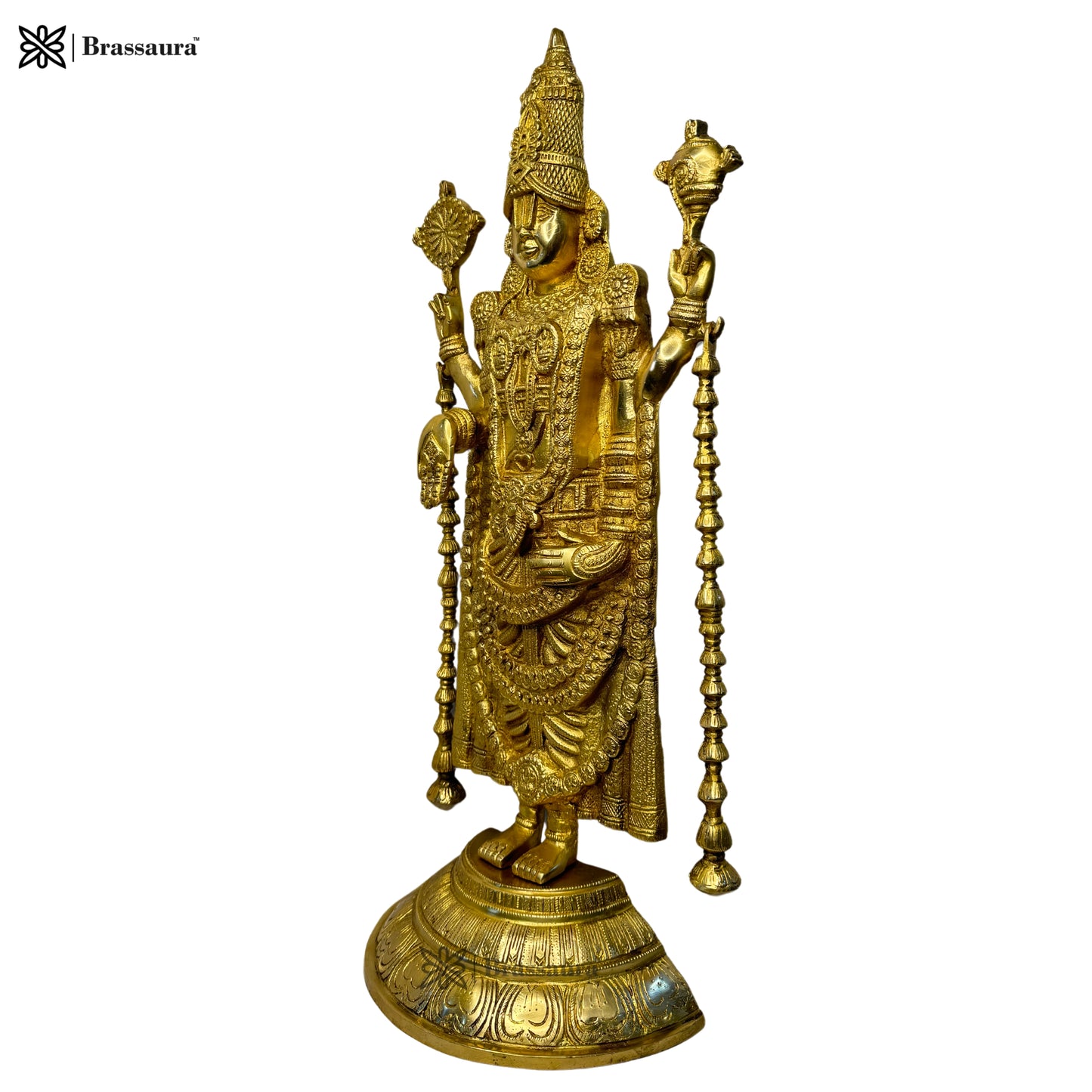 Brass Bala Ji Statue Religious and Spirituality Home Decor and Gift Items Brass Venkateshwara Bala Ji Idol South Indian God Tirupati Balaji Statue Gold