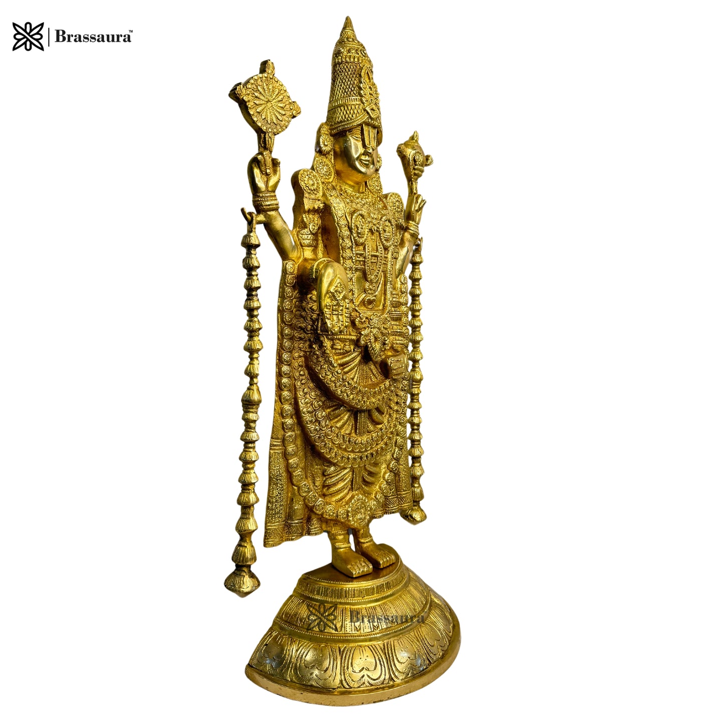 Brass Bala Ji Statue Religious and Spirituality Home Decor and Gift Items Brass Venkateshwara Bala Ji Idol South Indian God Tirupati Balaji Statue Gold