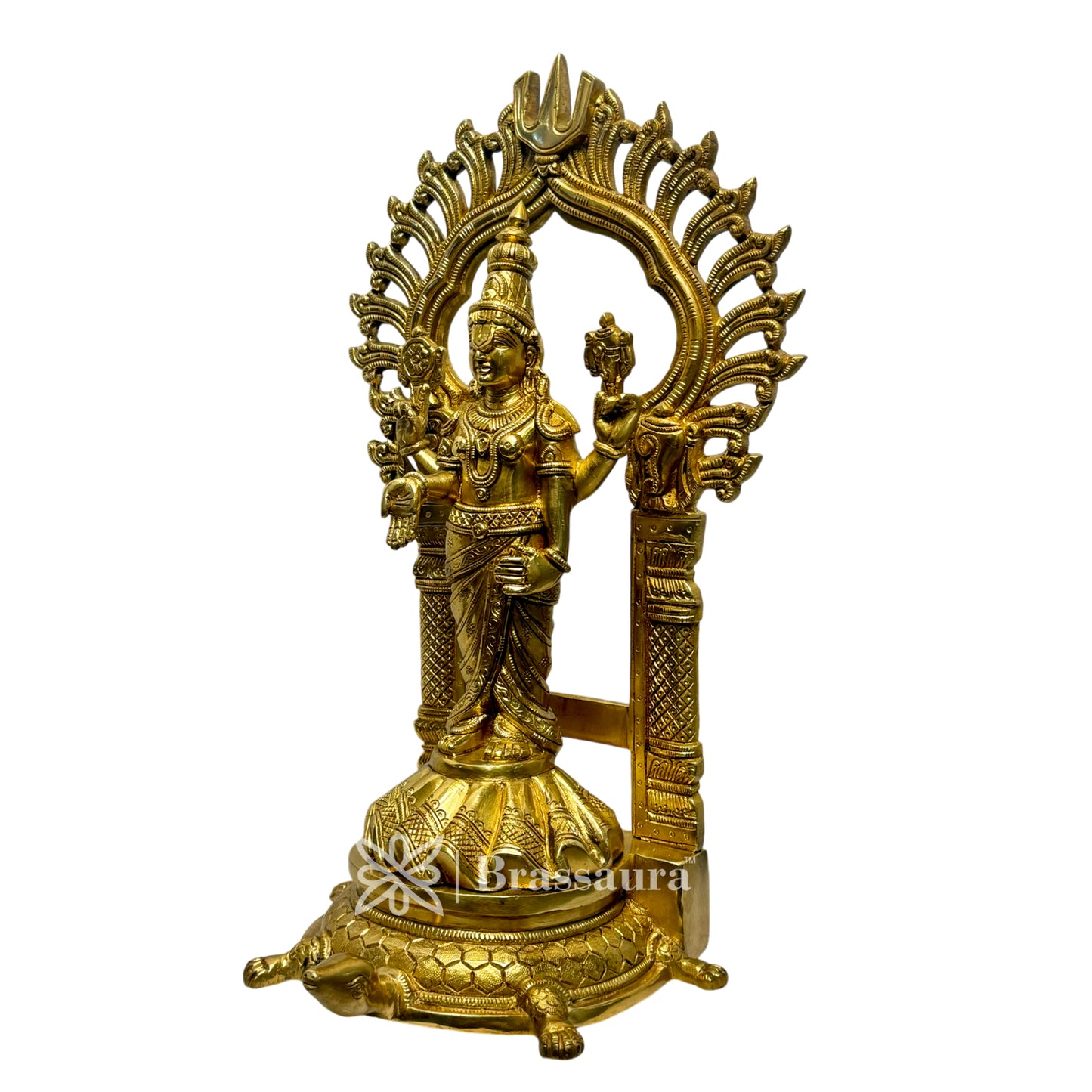 Brass Golden Bala Ji God Idols for Home and Decor and Gift Item Venkateshwara Bala Ji Murti Tirupati Balaji for Home and Decor and Gifts Pooja Items Weight 7.850 kg Height 42 cm