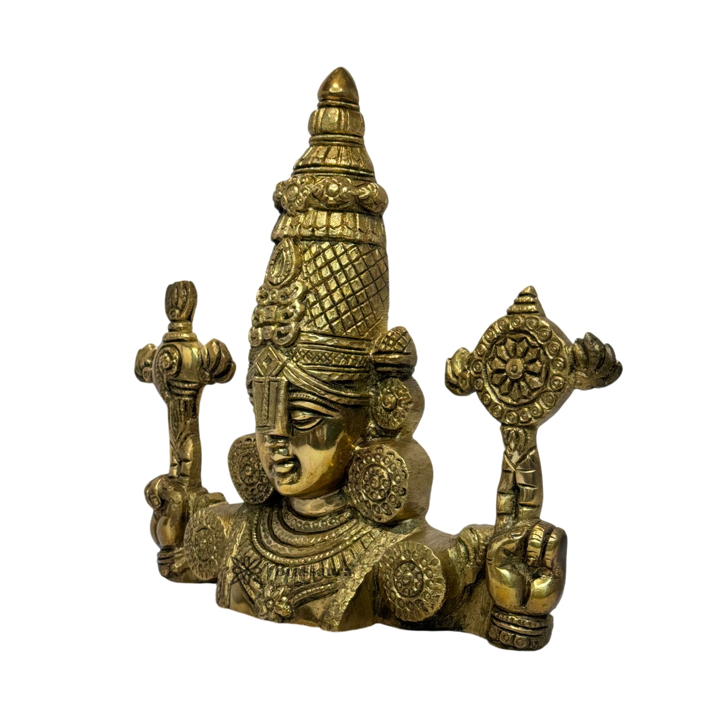 Brass Venkateshwara Bala Ji Idol for Home and Decor Brass South Indian God Tirupati Balaji for Pooja Room Home and Office Decor Diwali and Gifts Item Height 27 Weight 2 Kg