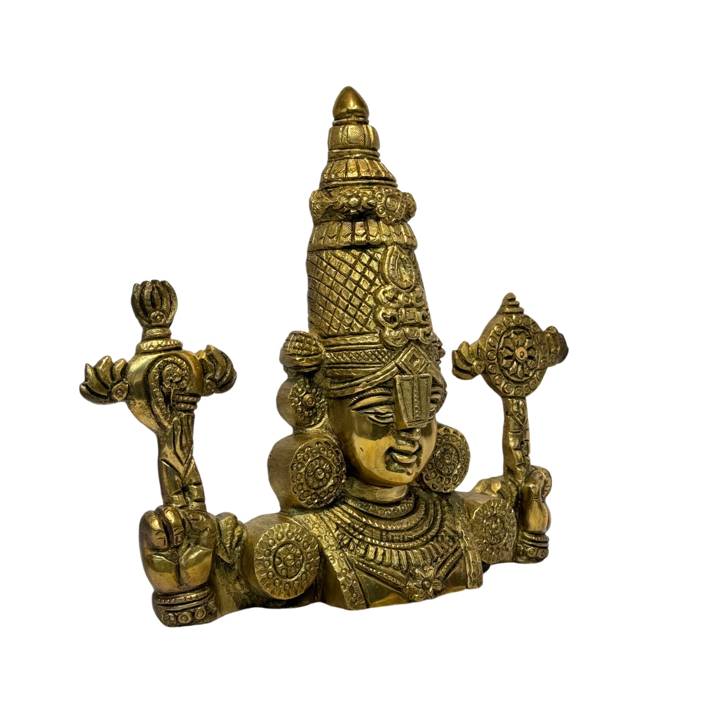 Brass Venkateshwara Bala Ji Idol for Home and Decor Brass South Indian God Tirupati Balaji for Pooja Room Home and Office Decor Diwali and Gifts Item Height 27 Weight 2 Kg