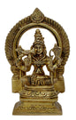 Brassaura™ Brass Ganna Devi Idol for Home and Decor The Physician of Gods Decorative Murti Statue Showpiece for Gift Items Height 20 cm Weight 1.06