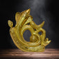 BrassAura Brass Ganesha Brass god Idols home and décor gifts item 1.7 Kg Decorative Showpiece - 18 cm  (Brass, Gold)