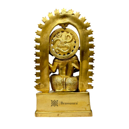 Brass Ganesha Statue for Home and Decor Weight 2.73 Kg Height 25 cm