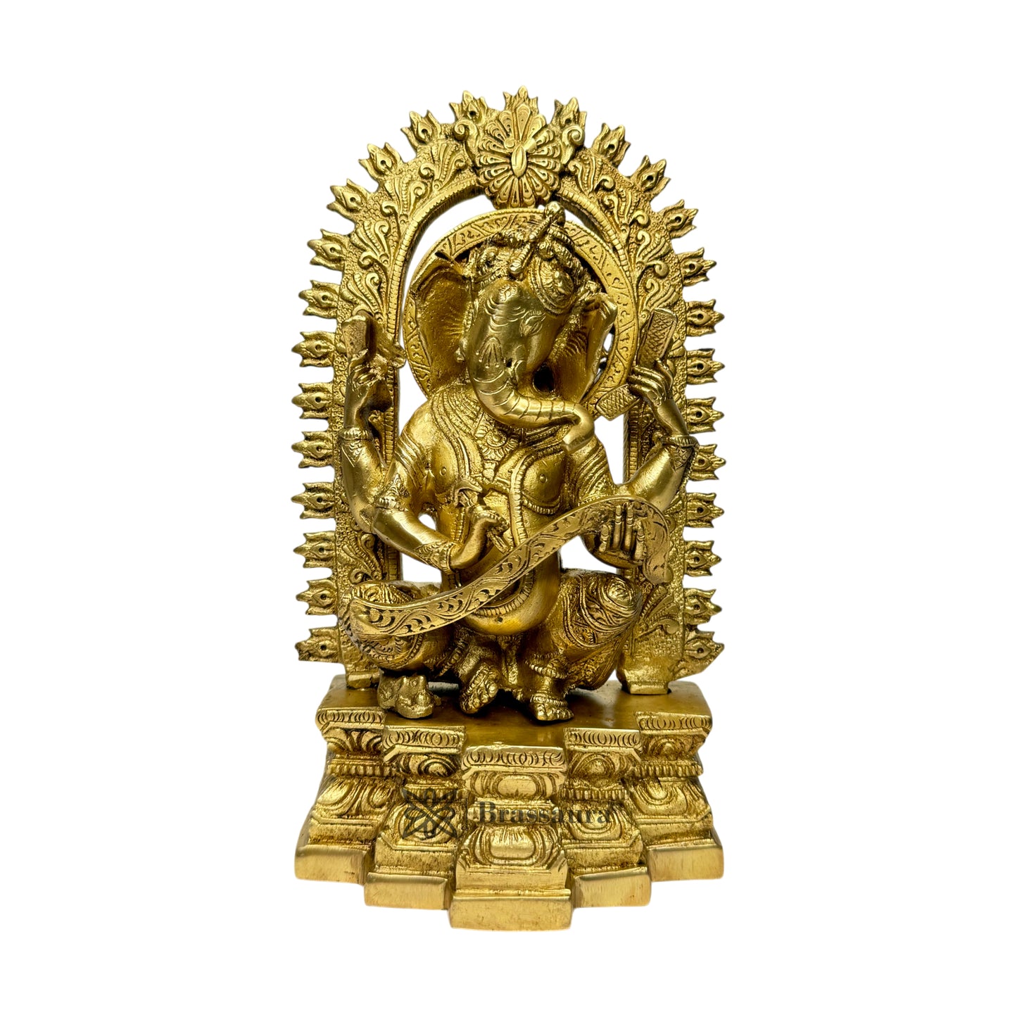 Brass Ganesha Statue for Home and Decor Weight 2.73 Kg Height 25 cm