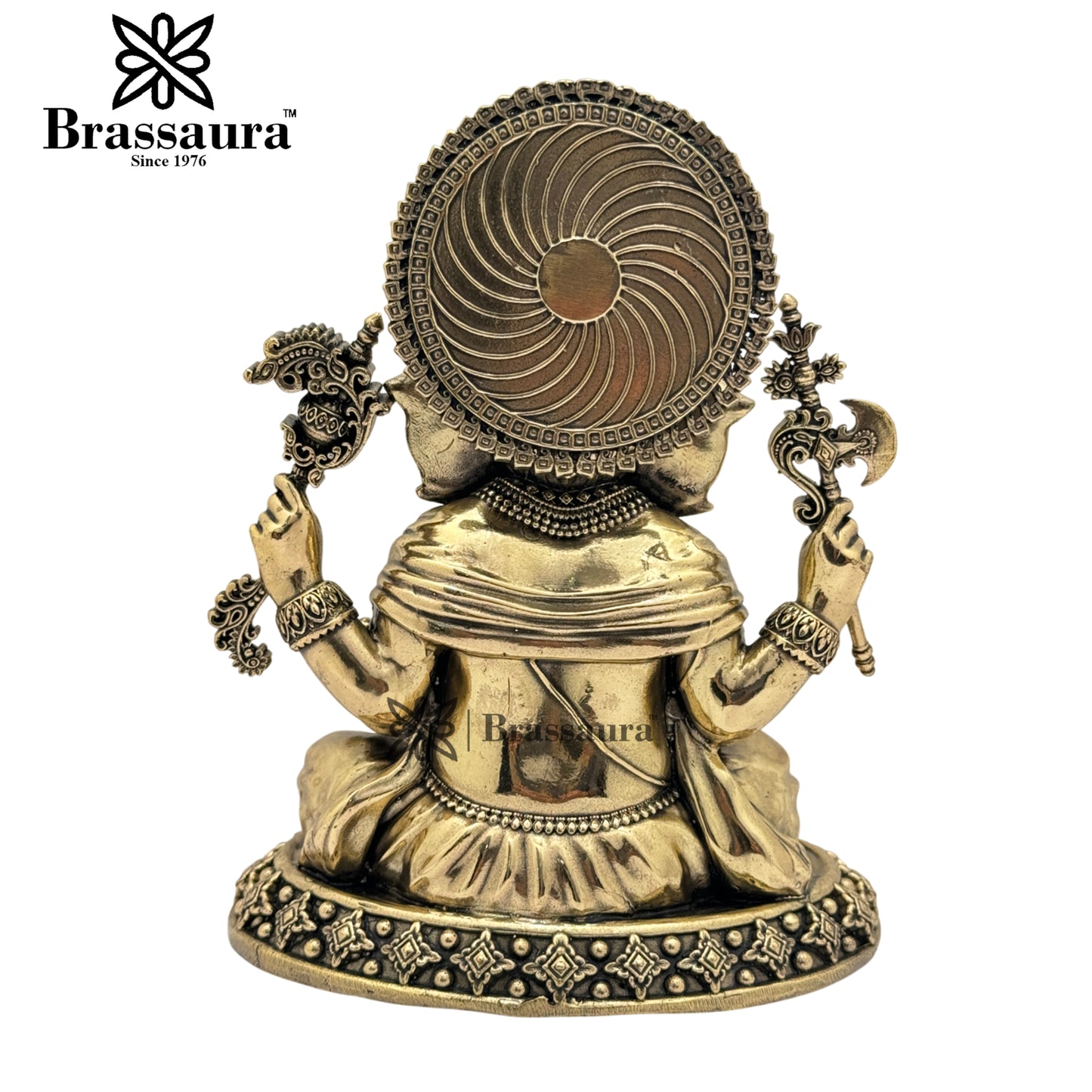 Brass Super Fine Ganesh Weight 0.95 Kg & Height 7 Inch