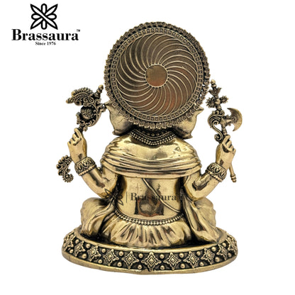 Brass Super Fine Ganesh Weight 0.95 Kg & Height 7 Inch