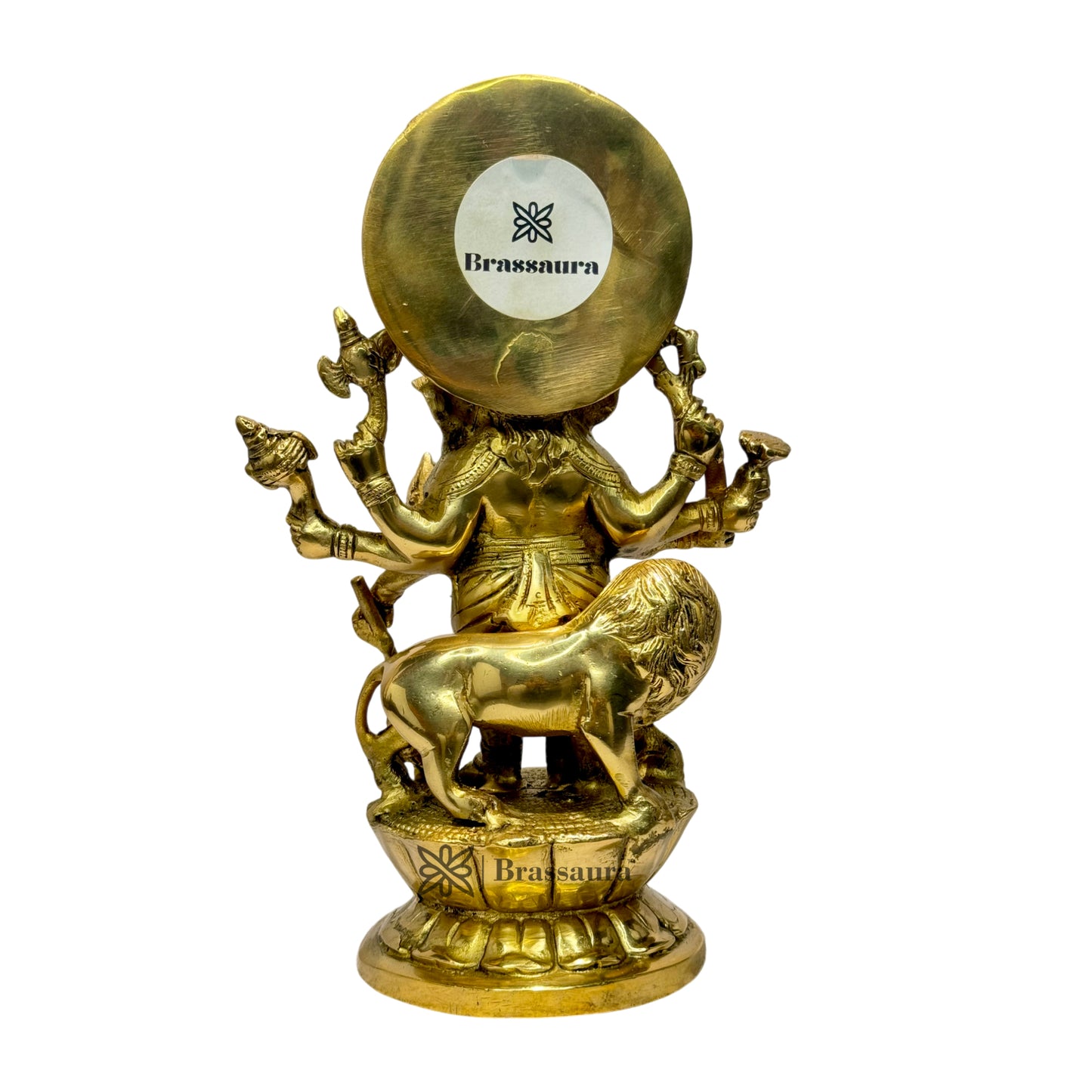 Brassaura™ Large Standing Ganesha Brass Statue – Height 12.91 inches | Weight 4 kgs