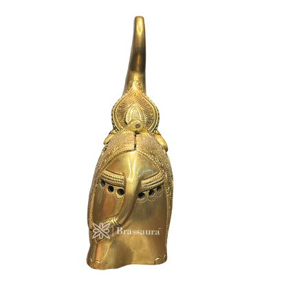 Brass Golden Elephant Deepak Dhop Daan Home and Decor