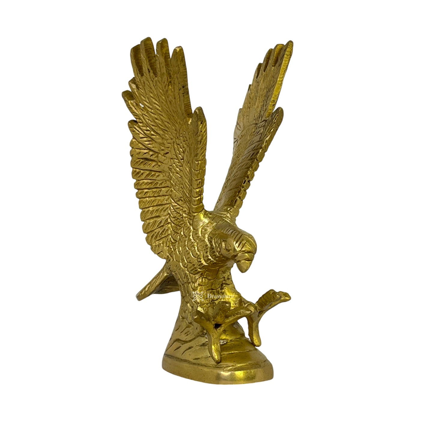 Brass Golden Eagle Garud Home and Decor Show Piece Weight .580 Kg Height 16 cm