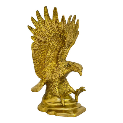 Brass Big Golden Eagle Garud Home and Decor Weight 2.1 Kg Height 23 cm