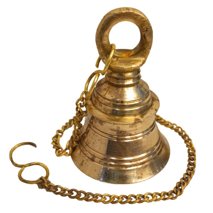 Brass Bell for Home and Decor Show Piece Weight .34 Kg Height 53 cm