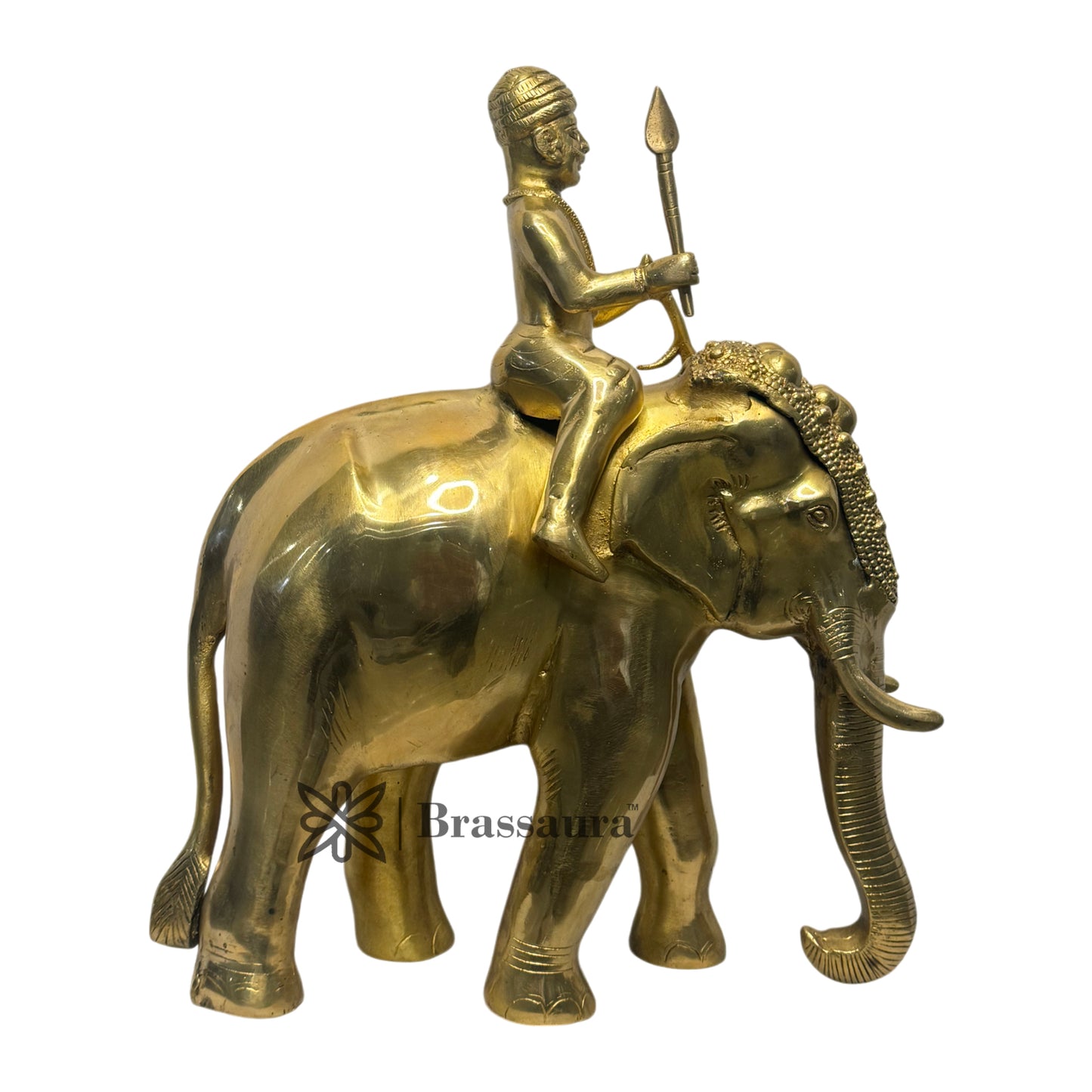 Warrior Elephnat Statue God Home Decor Murti Idol Weight 10.8 Kg Height 43 cm