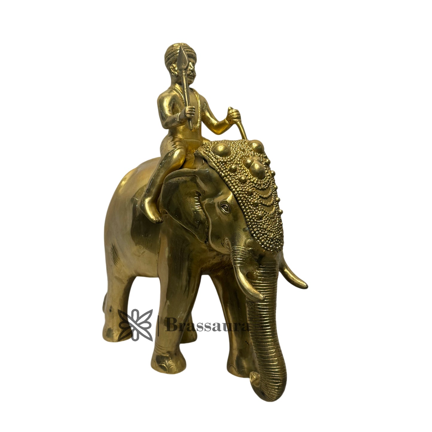 Warrior Elephnat Statue God Home Decor Murti Idol Weight 10.8 Kg Height 43 cm