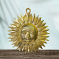 Brass Golden Sun Wall Hanging and Room Entrance and Home Entrance Height 19 cm Weight .750 Kg