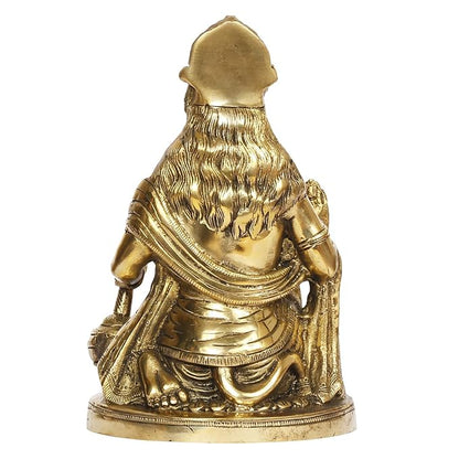 Brassaura™ Handcrafted Brass Hanuman Murti – Height 10.8 Inches & Weight 3.5 Kgs | Festive Use