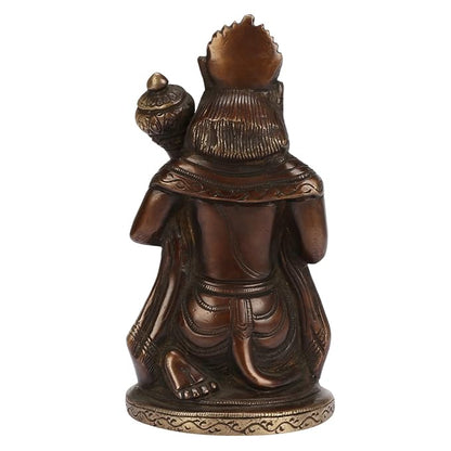 Brassaura™ Sacred Brass Hanuman Murti – Height 6.8 Inches & Weight 1 Kgs | Handcrafted Idol