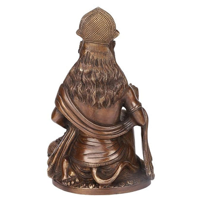 Brassaura™ Handcrafted Brass Hanuman Figurine – Height 4 Inches & Weight 3.3 Kgs