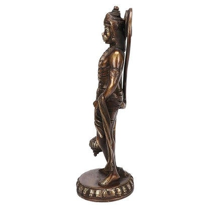 Brass Sankat Mochan Hanuman Bhagwan Murti for Home and Decor Weight 2.2 kg Height 28 cm