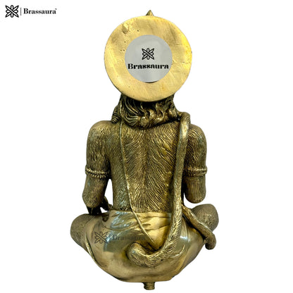 Brass Black Shade Lord Hanuman Bajrangbali Sankat Mochan Bhagwan Height 29 Weight 4.85 Kg