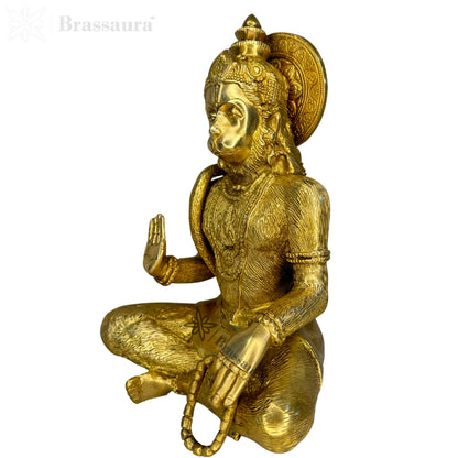 Brass Lord Hanuman Bajrangbali Sankat Mochan Bhagwan Height 29 cm Weight 4.85 Kg