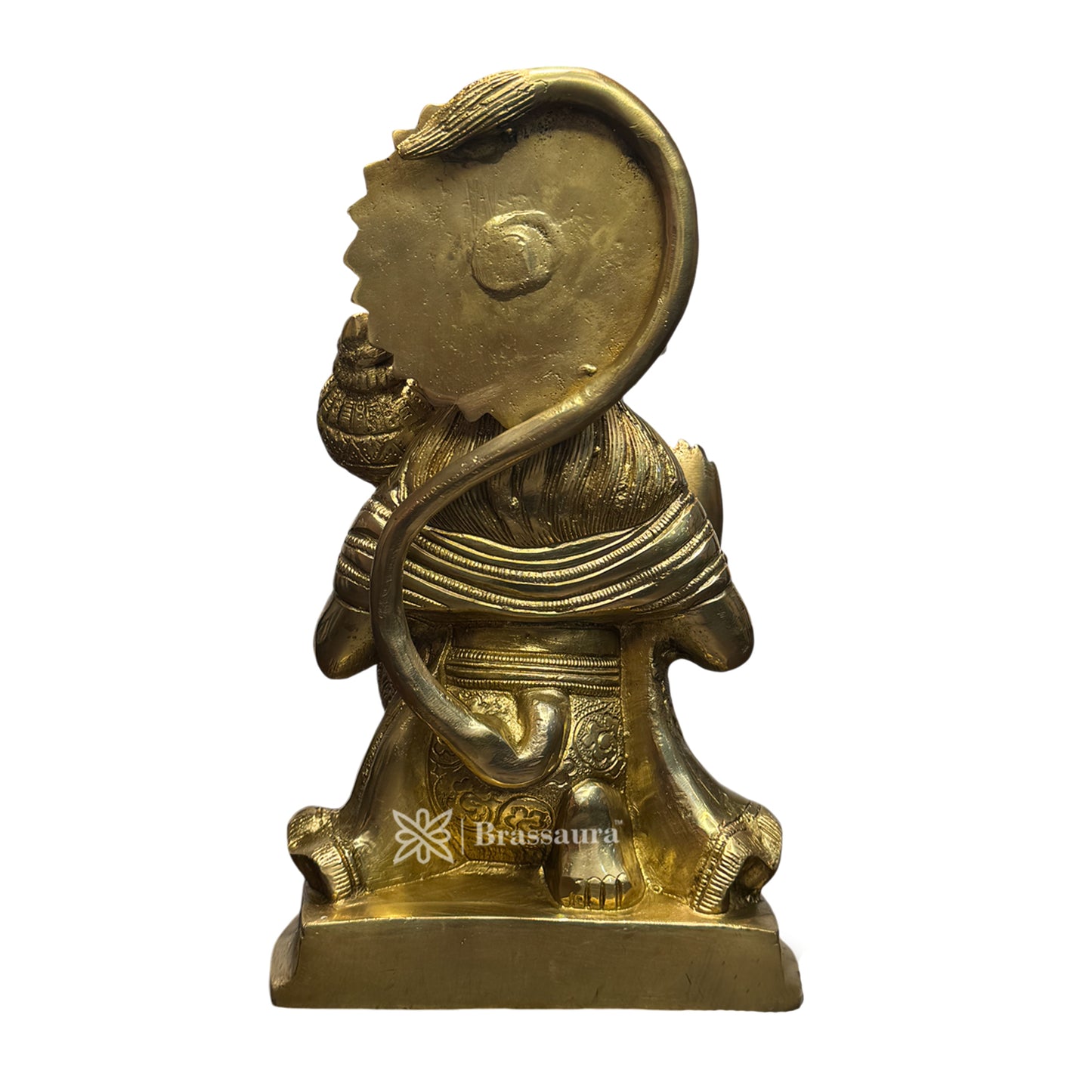 Brass Sankat Mochan Hanuman Bhagwan Murti for Home and Decor Weight 3.3 kg Height 28 cm