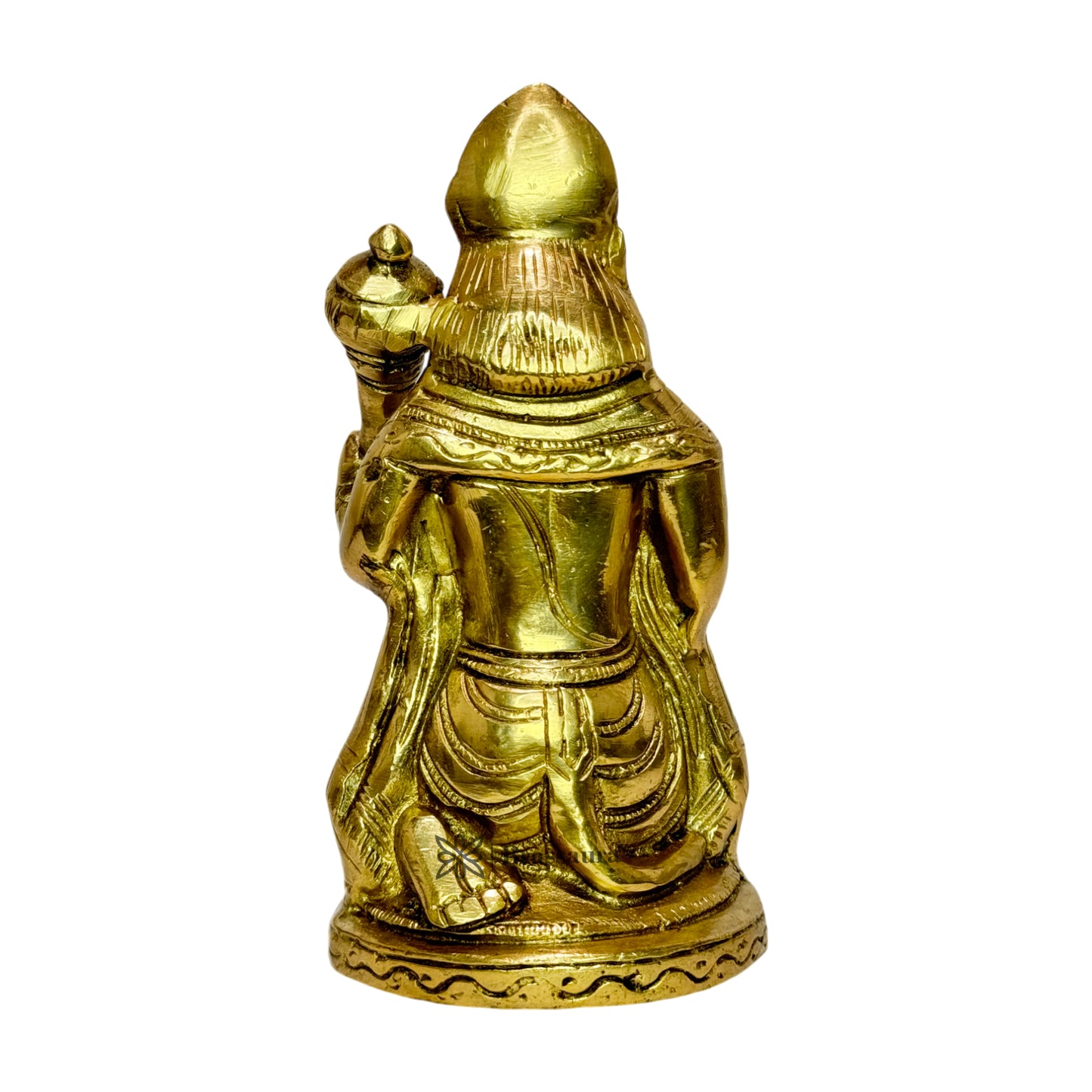 Brass Bajrangbali Bhagwan Sankat Mochan Murti for Home Office Entrance Decor 1 Kg Height 18 cm