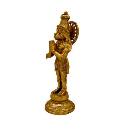 Brass Hanumaan Murti for Home and Decor Show Piece Height 29 cm Weight 2.65 Kg