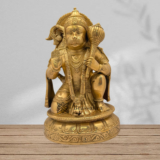 Brass Hanuman Weight 5 Kg & Height 10.5 Inch