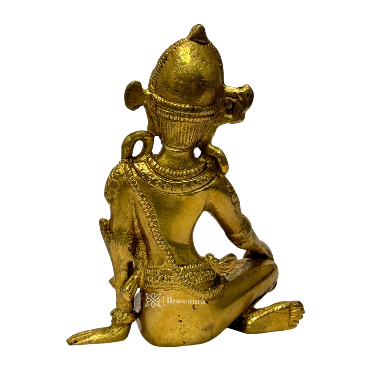 Brass Golden Indra Dev Murti for Home and Decor Height 17 cm Weight .88 Kg