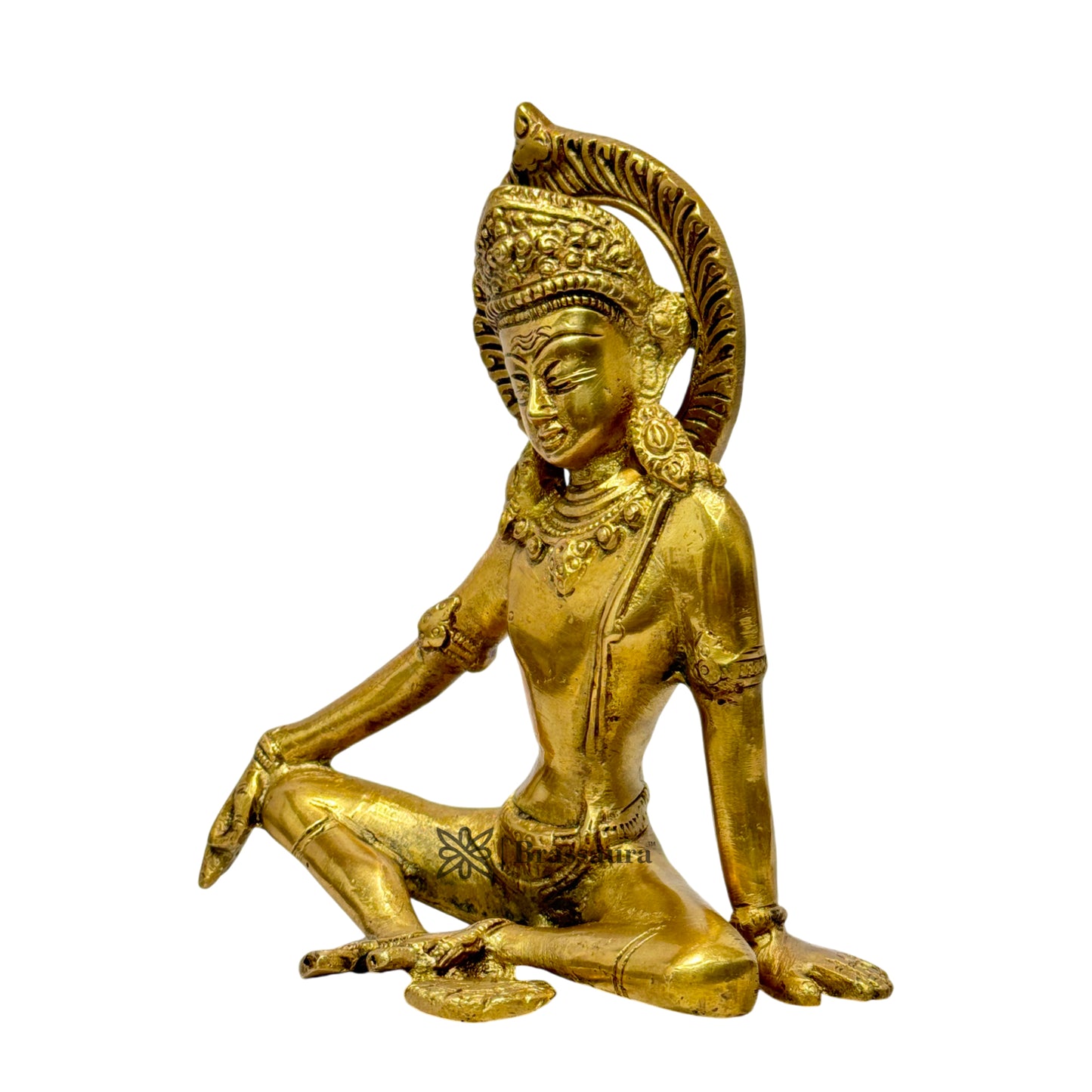 Brass Indra Statue for Home and Decor Show Piece Weight 1.5 Kg Height 25 cm