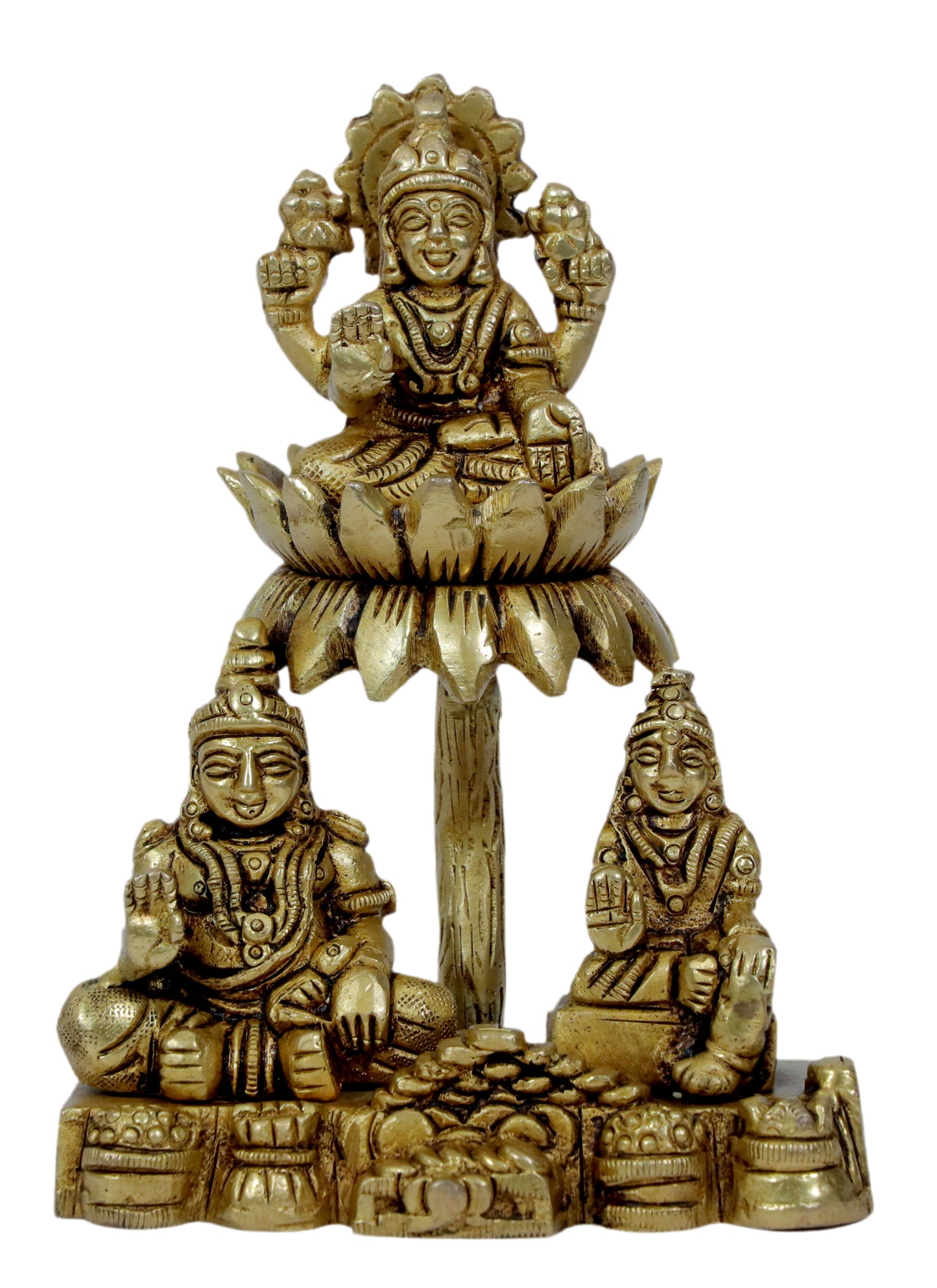 Brass Property Money Kuber Kunji for Gifts Item Weight 810 Gram Height 13 cm