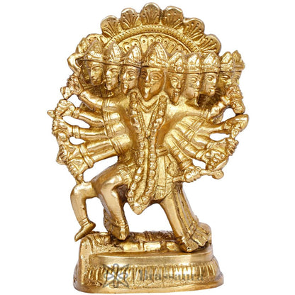 Brassaura™ Traditional Brass Kali Maa Idol – Height 7.2 Inches & Weight 1.25 Kgs | Puja & Temple Statue