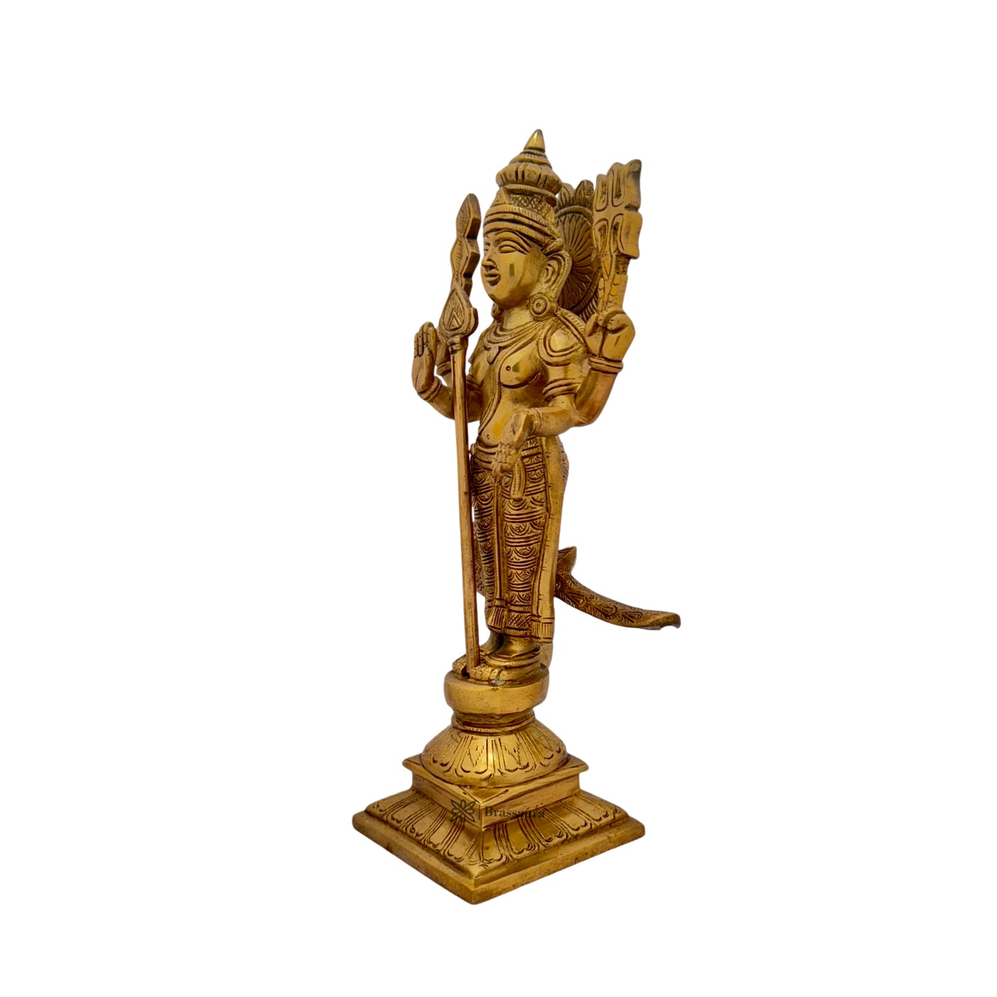 Brass Kartik Murti for Home and Decor Show Piece for Living Room Height 29 cm Weight 2.38 Kg