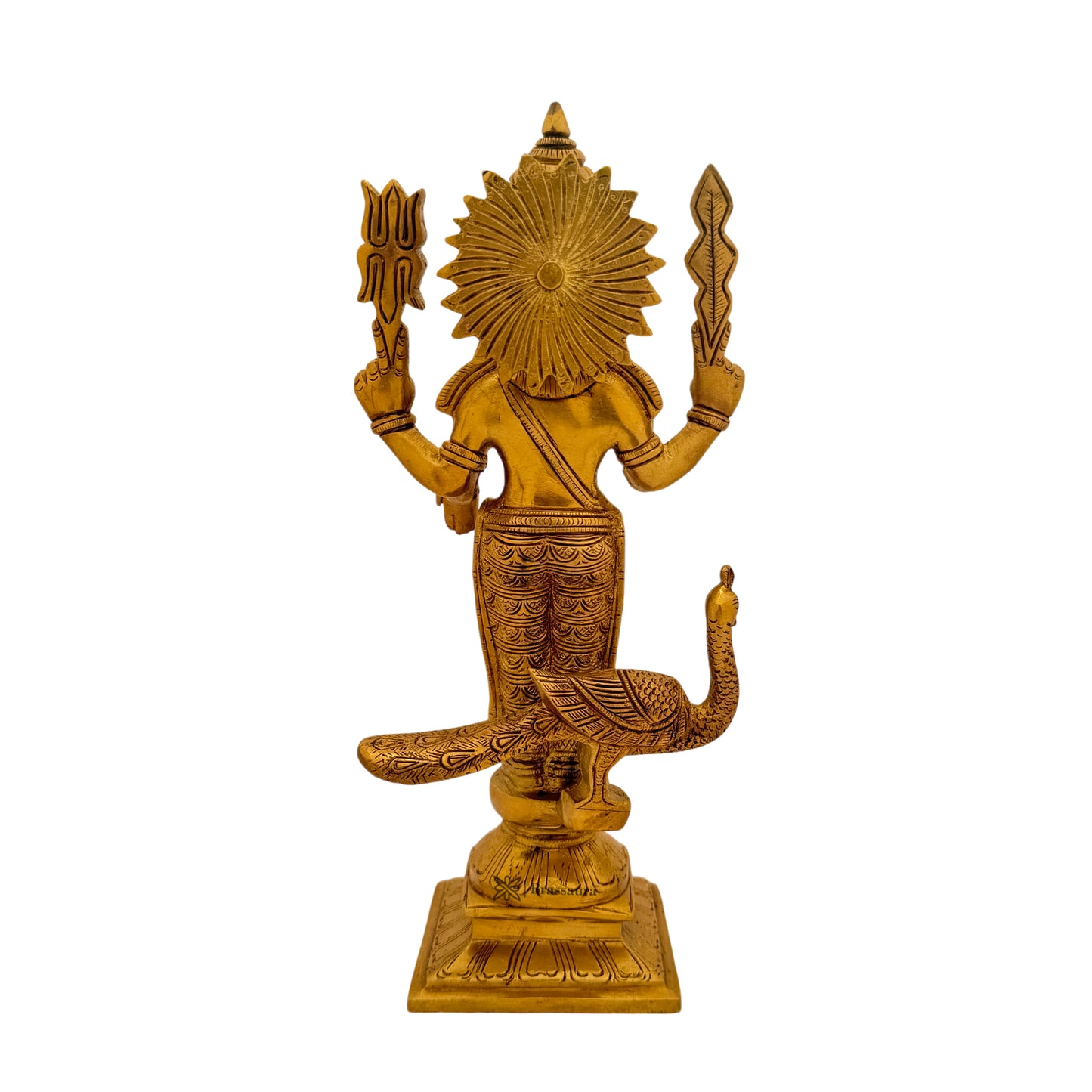 Brass Kartik Murti for Home and Decor Show Piece for Living Room Height 29 cm Weight 2.38 Kg