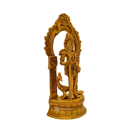 Brass Kartik Murti for Home and Decor Show Piece for Living Room Height 30 cm Weight 3.05 Kg