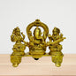 Brass Laxmi Ganesha Saraswati Murti for Home and Decor Show Piece for Living Room Height 25 cm Weight 1.35 Kg