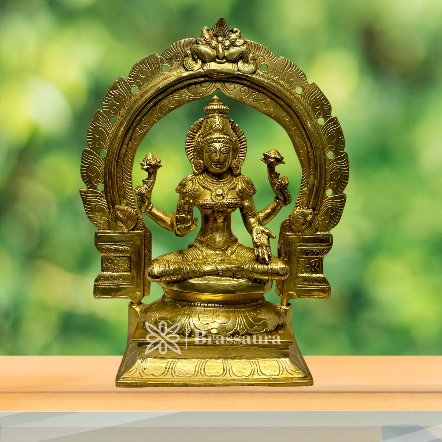 Brass Laxmi MATA Murti for Home and Decor Show Piece for Living Room Height 32 cm Weight 6.35 Kg