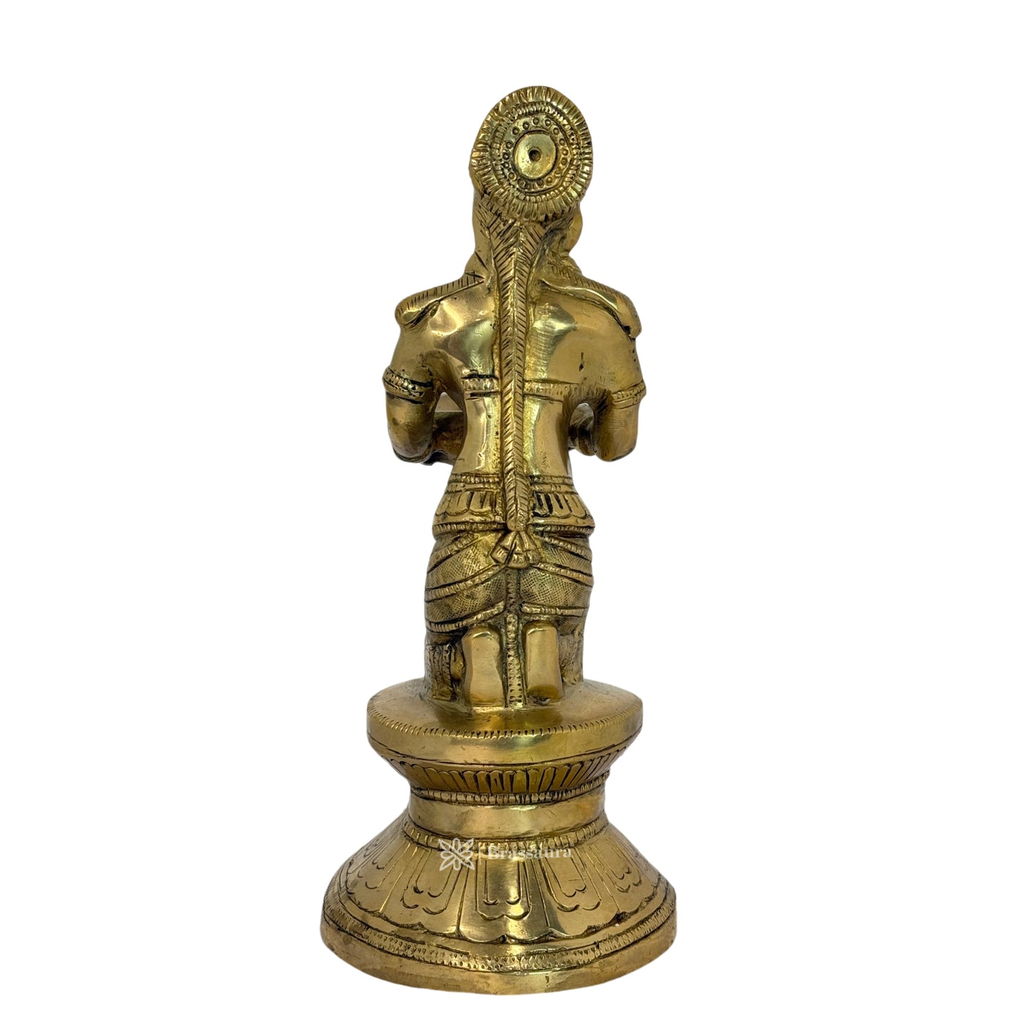 Brass Deep Laxmi Statue for Home and Decor Show Piece for Living Room Handmade Brass Artwork for Home Entrance Height 24 cm Weight 2.3 Kg