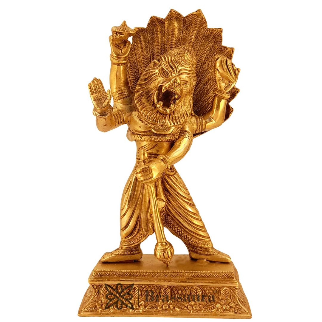 Big Brass Vishnu Laxmi Statue Showpiece for Home Pooja Room and Temple Office Decor and Diwali Gifts Items Height 30 cm and Weight 2.9 Kg