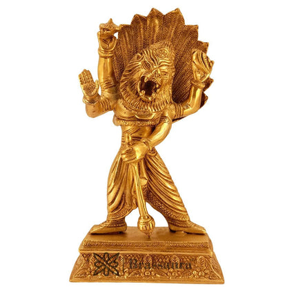 Big Brass Vishnu Laxmi Statue Showpiece for Home Pooja Room and Temple Office Decor and Diwali Gifts Items Height 30 cm and Weight 2.9 Kg