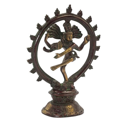 Brass Golden Finish Quality Dancing Natraj God Idols for Home and Decor Height 24 cm Weight 1.7 gram